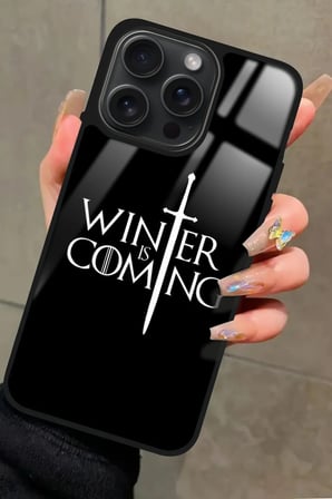 Apple iPhone 16 Pro Uyumlu Game Of Thrones Tasarımlı Parlak Silikon Kılıf