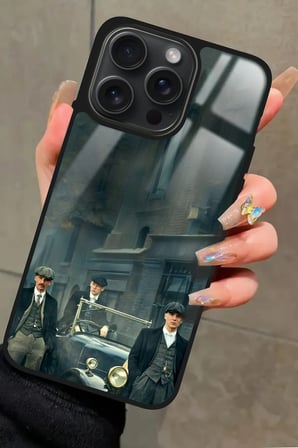 Apple iPhone 16 Pro Uyumlu Peaky Blinders Tasarımlı Parlak Silikon Kılıf