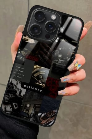 Apple iPhone 16 Pro Uyumlu Mafia Tasarımlı Parlak Silikon Kılıf
