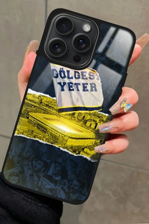 Apple iPhone 16 Pro Uyumlu Gölgesi Yeter Yazılı Parlak Silikon Kılıf