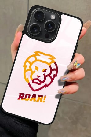 Apple iPhone 16 Pro Uyumlu Aslan Tasarımlı Parlak Silikon Kılıf