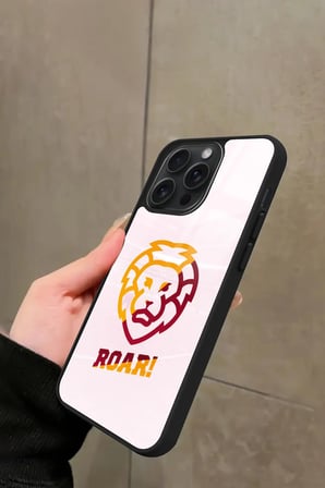 Apple iPhone 16 Pro Uyumlu Aslan Tasarımlı Parlak Silikon Kılıf
