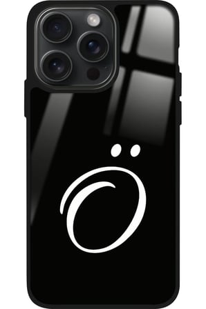 Apple iPhone 16 Pro Uyumlu Ö Harfi Yazılı Parlak Silikon Kılıf