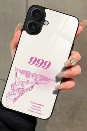 Apple iPhone 16 Uyumlu 999 Yazılı Parlak Silikon Kılıf