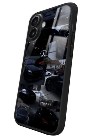 Apple iPhone 16 Uyumlu Araba Tasarımlı Parlak Silikon Kılıf
