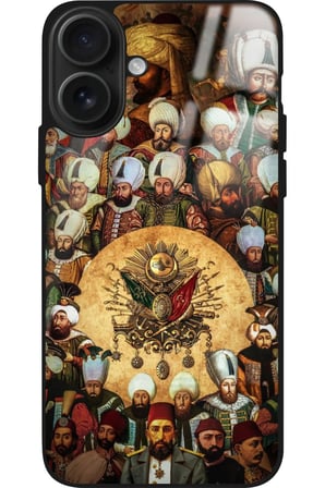 Apple iPhone 16 Uyumlu Padişah Tasarımlı Parlak Silikon Kılıf