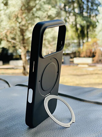 Apple iPhone 17 Pro Kılıf MgSafe Özellikli Standlı Pastel Renkler Azn-Reggal