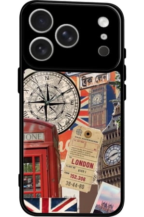 Apple iPhone 17 Pro Max Uyumlu Travel Tasarımlı Parlak Silikon Kılıf
