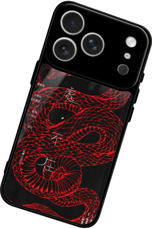 Apple iPhone 17 Pro Max Uyumlu Dragon Tasarımlı Parlak Silikon Kılıf