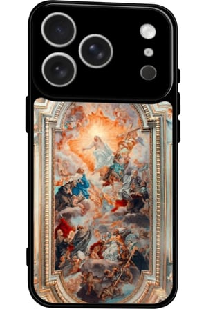 Apple iPhone 17 Pro Max Uyumlu Rönesans Tasarımlı Parlak Silikon Kılıf