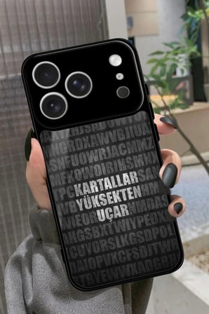 Apple iPhone 17 Pro Max Uyumlu Söz Yazılı Parlak Silikon Kılıf