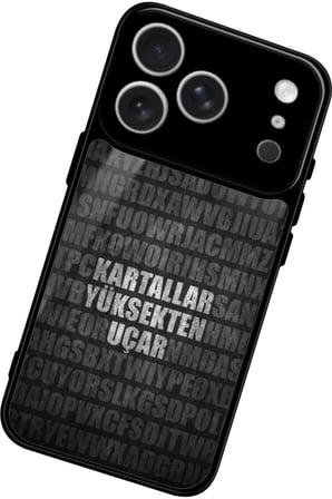 Apple iPhone 17 Pro Max Uyumlu Söz Yazılı Parlak Silikon Kılıf