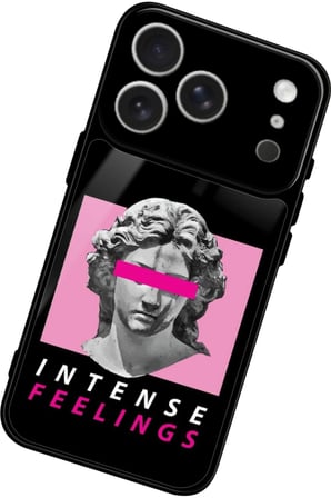 Apple iPhone 17 Pro Uyumlu Intense Feelıngs Tasarımlı Parlak Silikon Kılıf