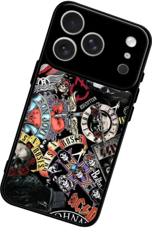 Apple iPhone 17 Pro Uyumlu Poster Tasarımlı Parlak Silikon Kılıf