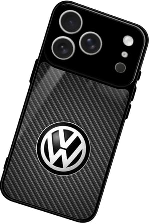 Apple iPhone 17 Pro Uyumlu Araba Logosu Tasarımlı Parlak Silikon Kılıf