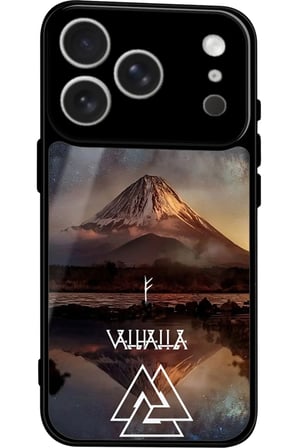 Apple iPhone 17 Pro Uyumlu Valhalla Tasarımlı Parlak Silikon Kılıf