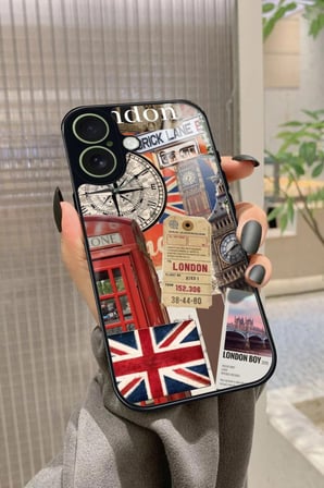 Apple iPhone 17 Uyumlu Travel Tasarımlı Parlak Silikon Kılıf