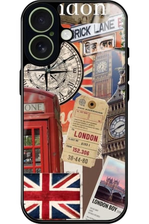 Apple iPhone 17 Uyumlu Travel Tasarımlı Parlak Silikon Kılıf