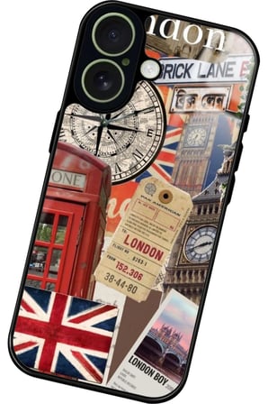 Apple iPhone 17 Uyumlu Travel Tasarımlı Parlak Silikon Kılıf