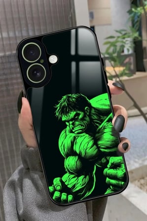 Apple iPhone 17 Uyumlu Hulk Tasarımlı Parlak Silikon Kılıf