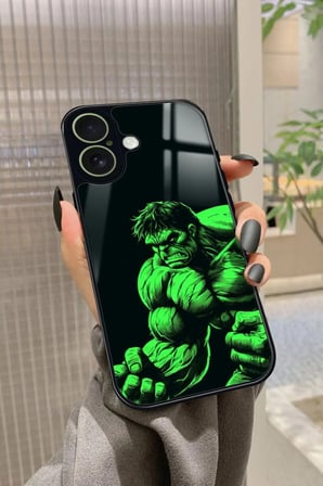 Apple iPhone 17 Uyumlu Hulk Tasarımlı Parlak Silikon Kılıf