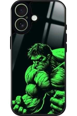 Apple iPhone 17 Uyumlu Hulk Tasarımlı Parlak Silikon Kılıf