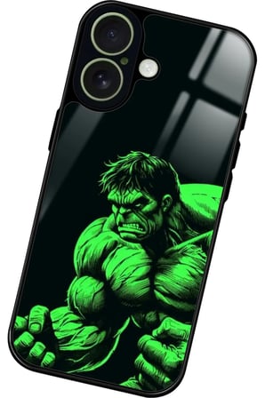 Apple iPhone 17 Uyumlu Hulk Tasarımlı Parlak Silikon Kılıf