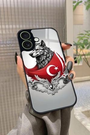 Apple iPhone 17 Uyumlu Türk Bayrağı Tasarımlı Parlak Silikon Kılıf