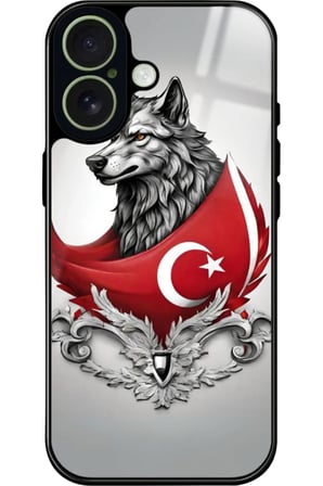 Apple iPhone 17 Uyumlu Türk Bayrağı Tasarımlı Parlak Silikon Kılıf
