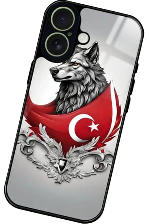 Apple iPhone 17 Uyumlu Türk Bayrağı Tasarımlı Parlak Silikon Kılıf
