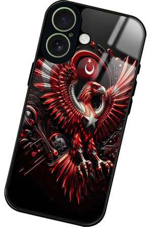 Apple iPhone 17 Uyumlu Türk Bayrağı Tasarımlı Parlak Silikon Kılıf