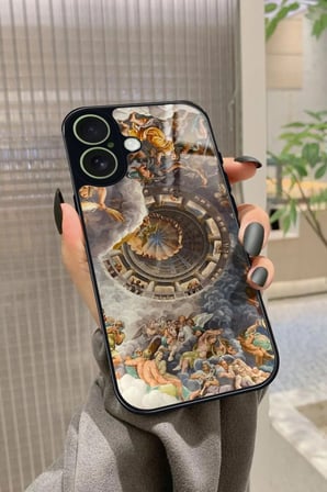 Apple iPhone 17 Uyumlu Rönesans Tasarımlı Parlak Silikon Kılıf