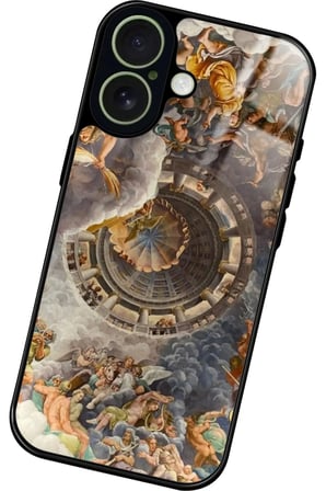 Apple iPhone 17 Uyumlu Rönesans Tasarımlı Parlak Silikon Kılıf