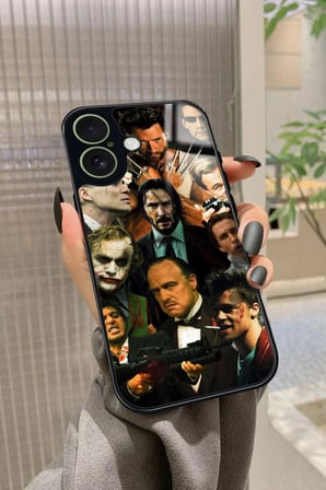 Apple iPhone 17 Uyumlu Film Karakterleri Tasarımlı Parlak Silikon Kılıf