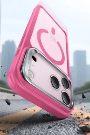 iPhone 18 Kılıf M-Safe Şarj Özellikli Standlı Premium Azn-EsrClassic