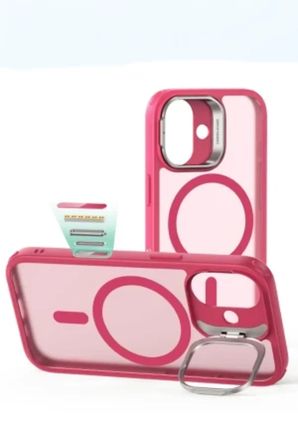 iPhone 18 Kılıf M-Safe Şarj Özellikli Standlı Premium Azn-EsrClassic