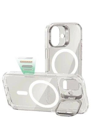 iPhone 18 Kılıf M-Safe Şarj Özellikli Standlı Premium Azn-EsrClassic