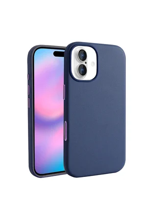 Apple iPhone 18 Kılıf M-safe Şarj Özellikli PU Deri Görünümlü Zr-Kupra