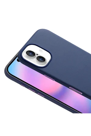 Apple iPhone 18 Kılıf M-safe Şarj Özellikli PU Deri Görünümlü Zr-Kupra
