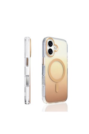 Apple iPhone 18 Kılıf M-safe Şarj Özellikli Transparan Renk Geçişli Zr-Toros