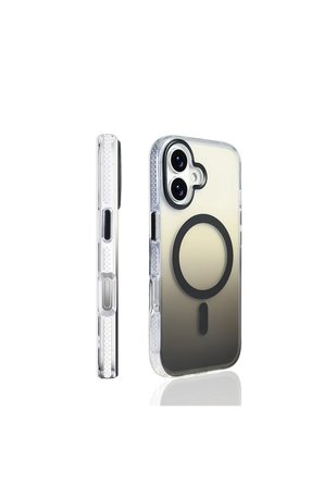 Apple iPhone 18 Kılıf M-safe Şarj Özellikli Transparan Renk Geçişli Zr-Toros