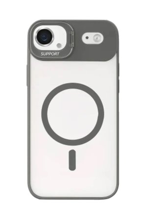iPhone 18 Air Kılıf M-Safe Şarj Özellikli Lensli Standlı Azn-Remim