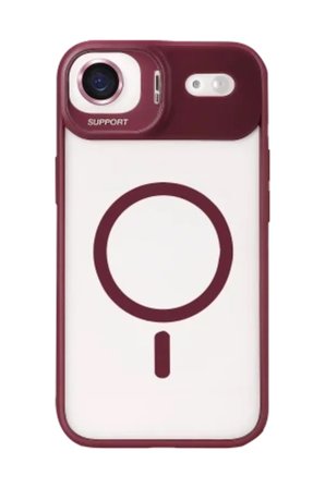 iPhone 18 Air Kılıf M-Safe Şarj Özellikli Lensli Standlı Azn-Remim