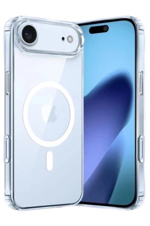 iPhone 18 Air Kılıf M-Safe Şarj Özellikli Şeffaf Azn-YeSiPC03