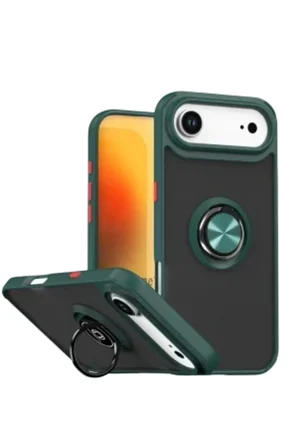 iPhone 18 Air Kılıf Yüzüklü Standlı Arka Kapak Azn-MntrlYüzük