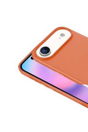 Apple iPhone 18 Air Kılıf M-safe Şarj Özellikli PU Deri Görünümlü Zr-Kupra