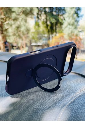 Apple iPhone 18 Air Kılıf MgSafe Özellikli Standlı Pastel Renkler Azn-Reggal
