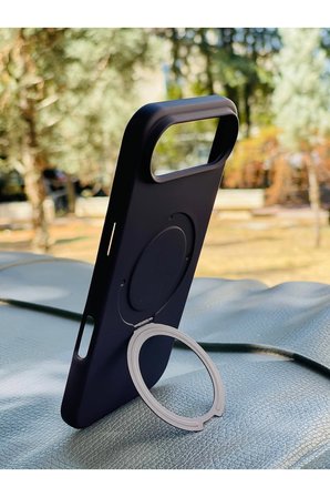Apple iPhone 18 Air Kılıf MgSafe Özellikli Standlı Pastel Renkler Azn-Reggal