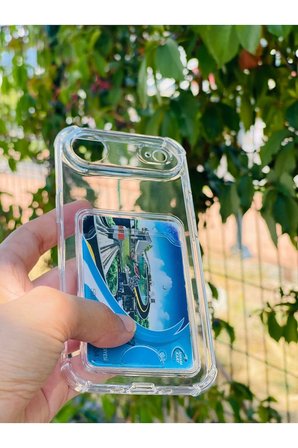 Apple iPhone 18 Air Kılıf Şeffaf Kartlıklı Silikon Azn-SetraKart