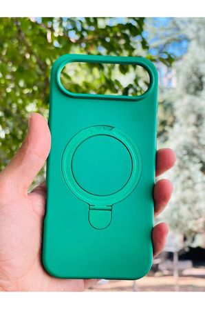 Apple iPhone 18 Air Kılıf MgSafe Özellikli Standlı Pastel Renkler Azn-Reggal